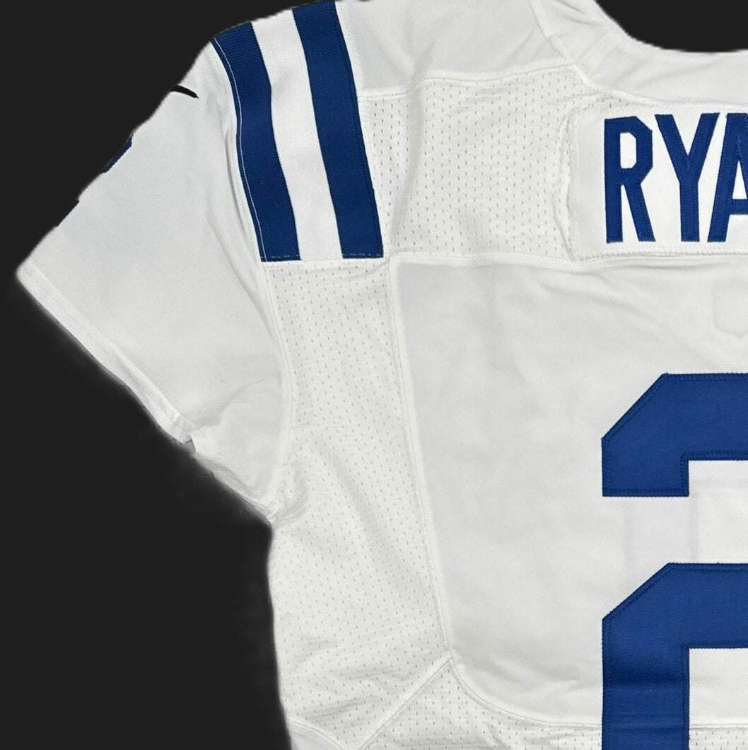 Matt Ryan TEAM / GAME ISSUED 💪 Indianapolis Colts 🐎 Nike NFL Jersey 👕 Inc. COA and Captain's Patch