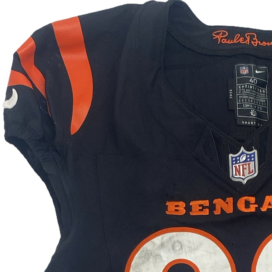 Cam Taylor-Britt GAME WORN 💪 10/05/25 Cincinnati Bengals Nike NFL Jersey vs.Lions inc. COA 🛡️