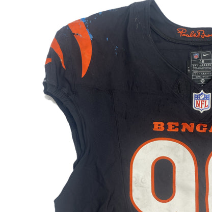 Kris Jenkins Jr. GAME WORN 10/05/25 💪 Cincinnati Bengals 🐅 Nike NFL Jersey vs Detroit Lions inc. COA 🛡️