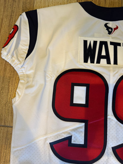 J.J. Watt 💯 GAME ISSUED 💪 Houston Texans On-Field Nike NFL Jersey 👕 Also includes COA 🛡️ & Walter Payton NFL Man of the Year Patch