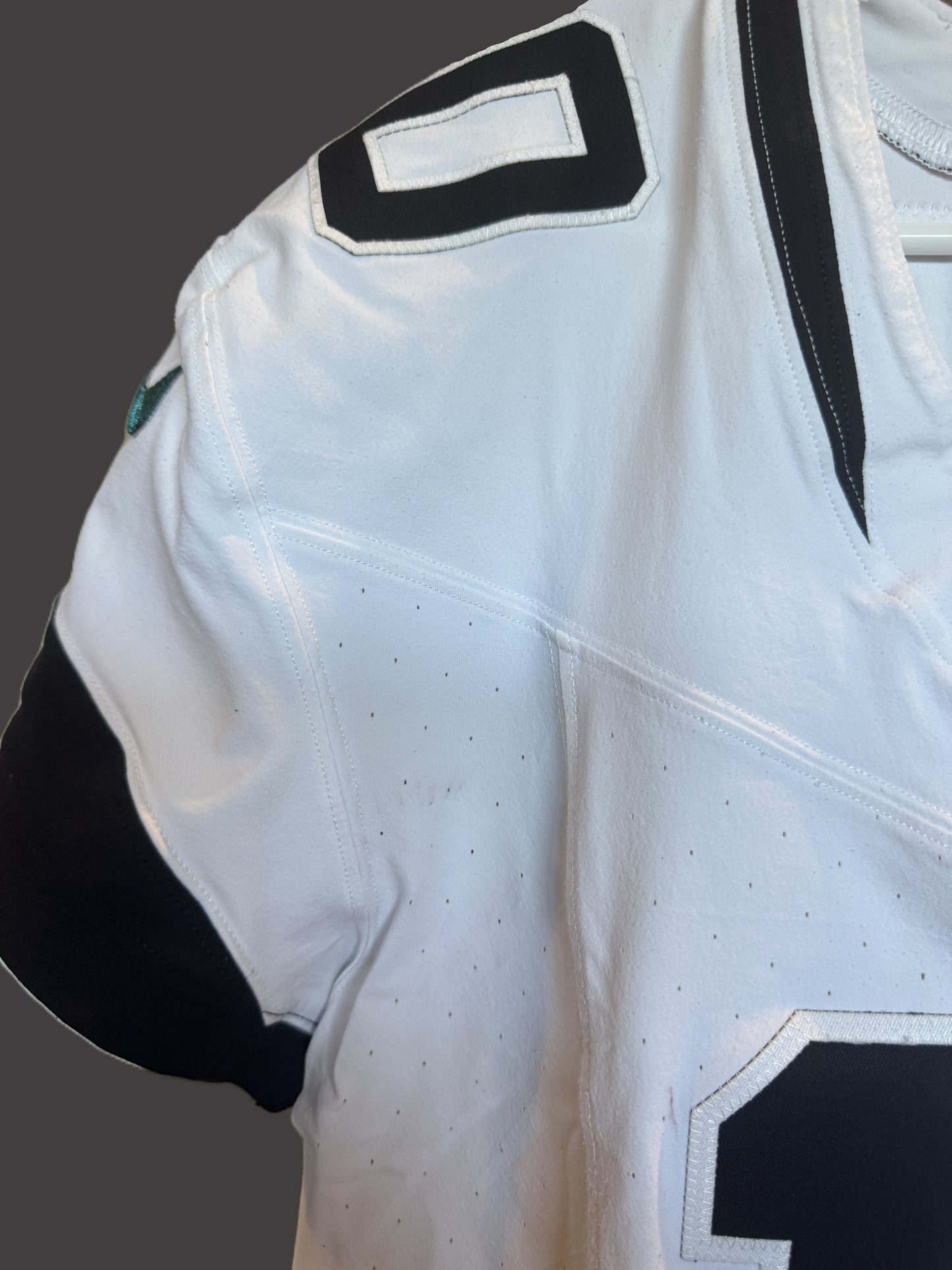 Mac Jones GAME WORN/USED 💪10/13/24 Jacksonville Jaguars 🐆 Nike NFL Jersey 👕 vs. Chicago Bears (London Game🌍) PSA Authenticated 🛡️