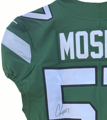 C.J. Mosley Hand Signed ✍️ New York Jets AUTHENTIC Nike NFL Jersey 👕 Also inc. PSA COA📄