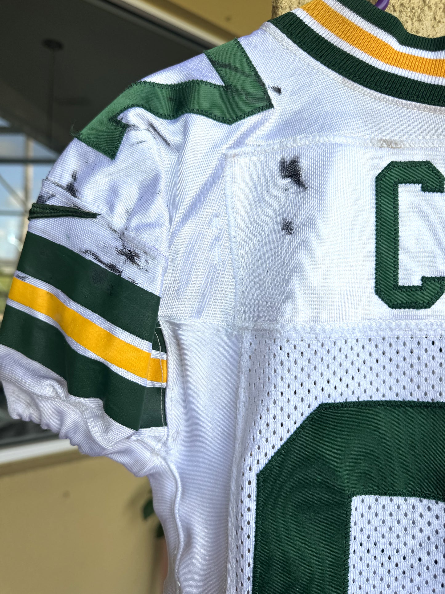 Kenny Clark GAME WORN 💪 and Signed 🖋️ Green Bay Packers⚪🟢 NFL Jersey👕 Also includes Captains Patch and PSA Authenticity 🛡️