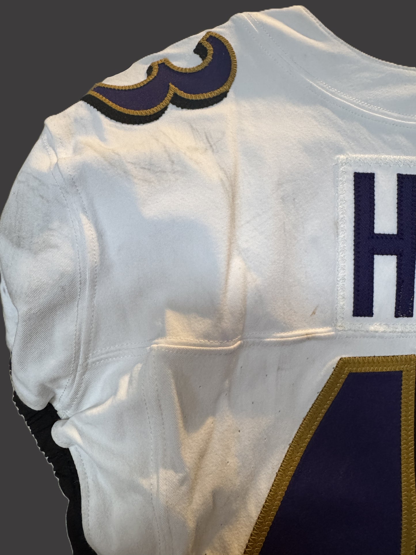 Justice Hill GAME-WORN💪09/07/25 Baltimore Ravens💜NFL Jersey vs.Bills includes COA