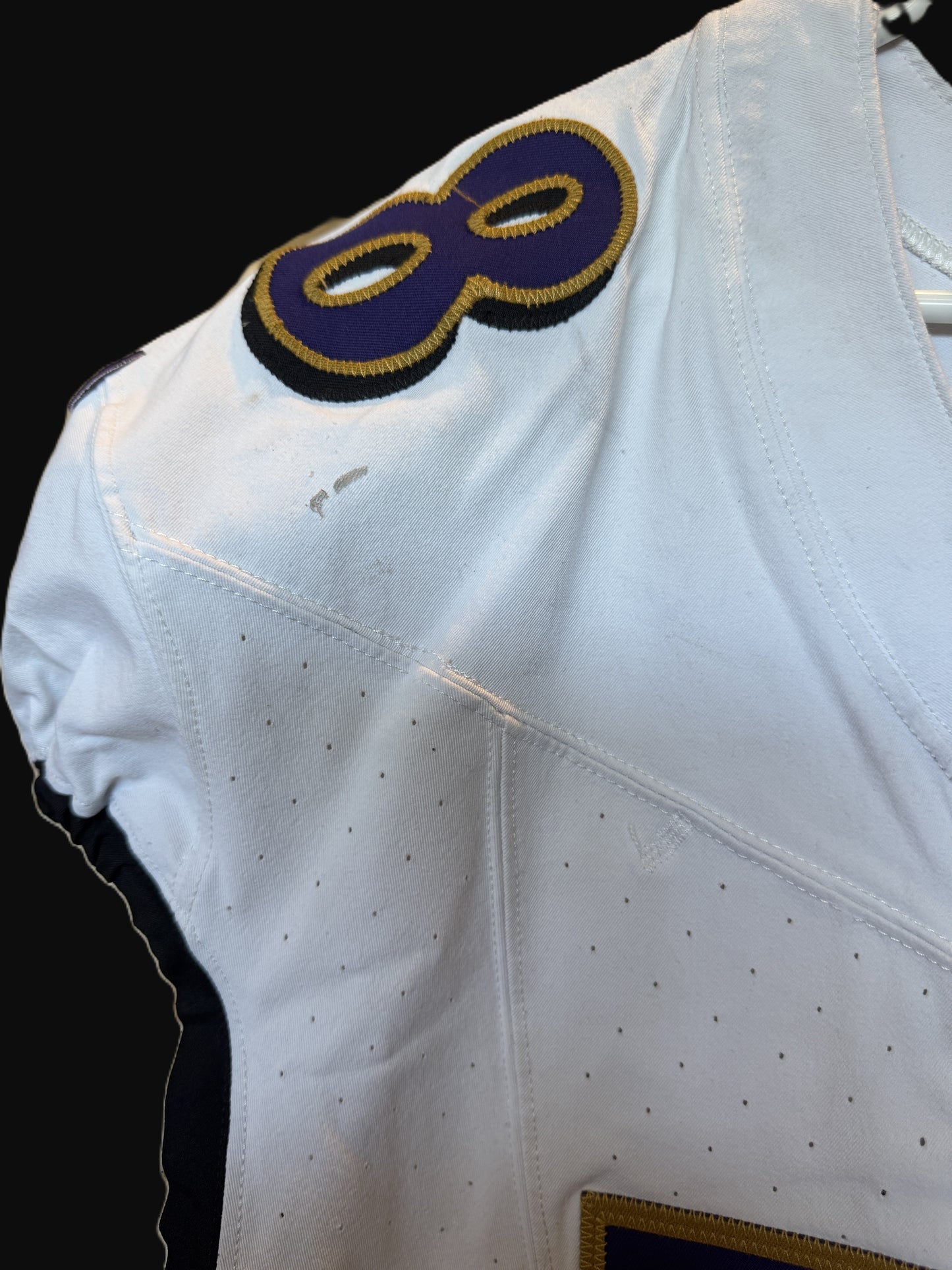 Morgan Moses GAME-WORN💪10/15/23 Baltimore Ravens💜Nike NFL Jersey vs.Titans🌍vs. Titans (London Game)