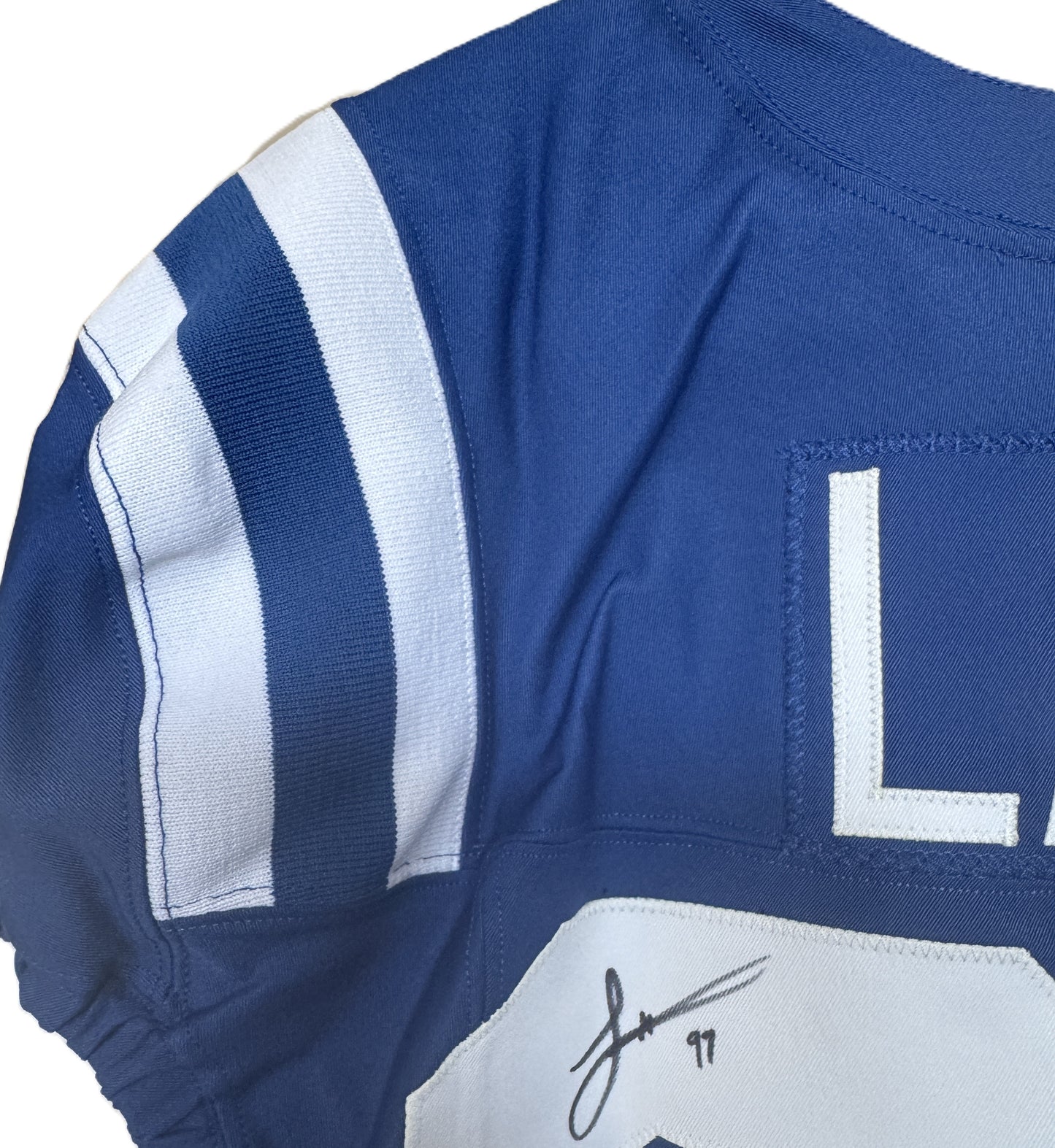 Laiatu Latu SIGNED GAME ISSUED 💪 Indianapolis Colts Nike NFL Jersey 👕 Also includes COA