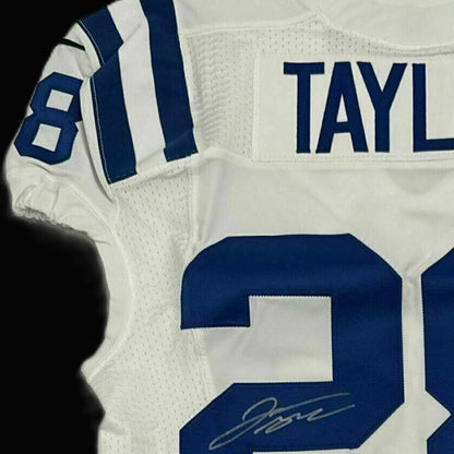 Jonathan Taylor SIGNED TEAM ISSUED 💪 Indianapolis Colts Nike NFL Jersey 👕 Inc COA and Captain's Patch