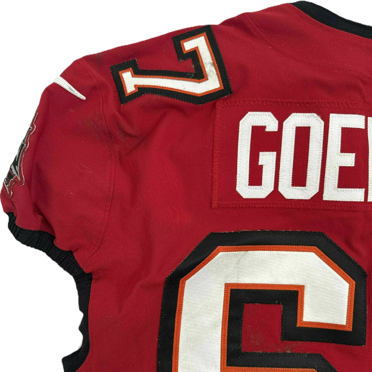 Luke Goedeke GAME WORN 💪12/07/25 Tampa Bay Buccaneers Nike NFL Jersey vs New Orleans Saints Includes Authenticity