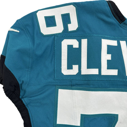 Ezra Cleveland GAME WORN 09-28-25 Jacksonville Jaguars Nike NFL Jersey vs. San Francisco 49ers Also includes COA 🛡️
