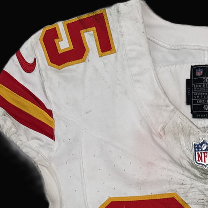 Jaylen Watson GAME WORN 💪 10/06/25 Kansas City Chiefs NFL Jersey 🎽 vs. Jaguars inc. COA 🛡️