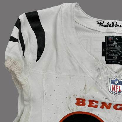 DJ Turner II GAME WORN 10/16/25 💪 Cincinnati Bengals 🐅 Nike NFL Jersey 👕vs Pittsburgh Steelers inc. COA 🛡️