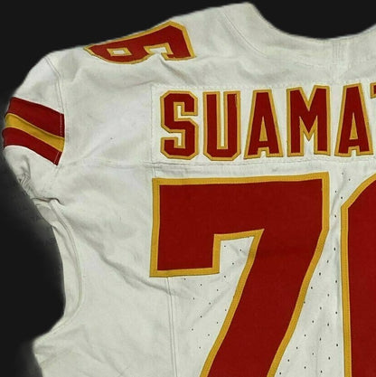 Kingsley Suamataia GAME-USED💪 11/02/25 Kansas City Chiefs NFL Jersey🎽vs. Bills inc. COA 🛡️