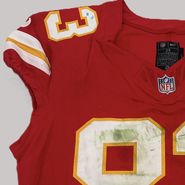 Noah Gray GAME WORN 10/12/25 Kansas City Chiefs NFL Jersey vs. Lions inc. COA🛡️
