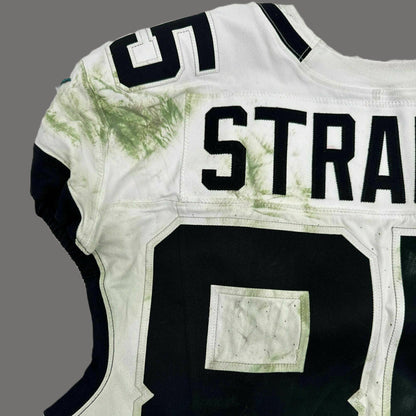 Brenton Strange GAME WORN 11/23/25 Jacksonville Jaguars 🐆 NFL Jersey vs Arizona Cardinals Also Includes Certificate of Authenticity