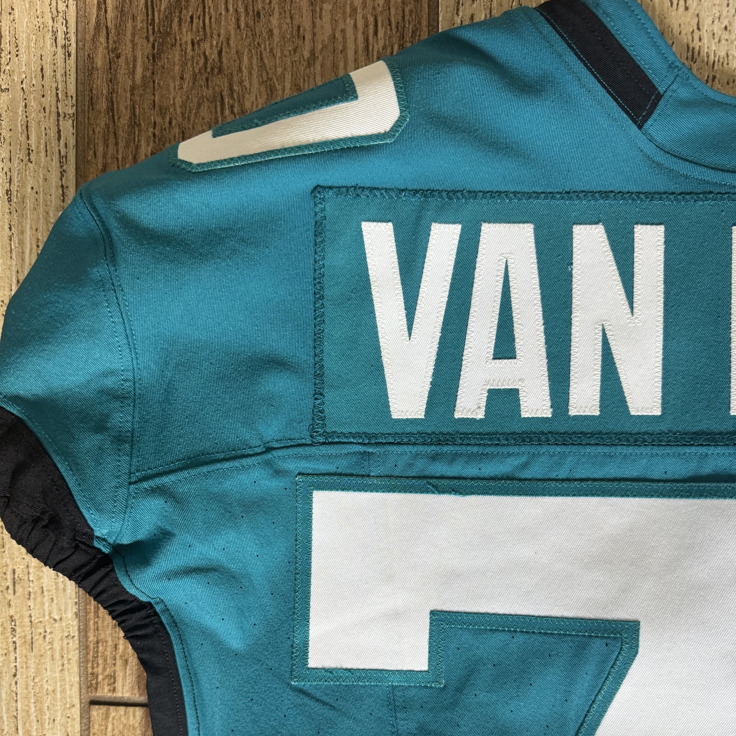 Cole Van Lanen GAME WORN 💪 10/19/25 Jacksonville Jaguars 🐆NFL Jersey 👕vs Los Angeles Rams Also Includes PSA Certificate of Authenticity 🛡️