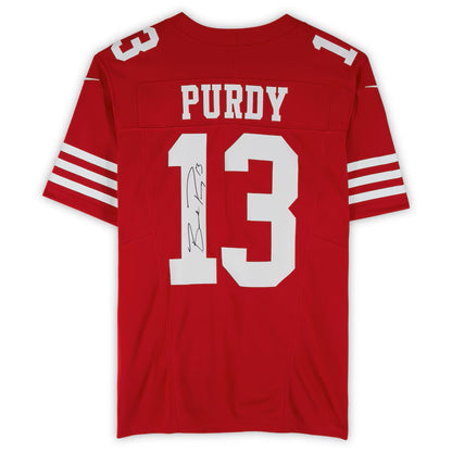 Brock Purdy Signed✍️San Francisco 49ers NIKE Limited NFL Authentic Jersey 👕Fanatics Memorabilia💥🔴