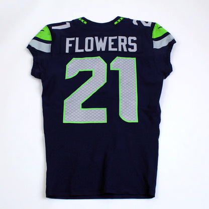 Tre Flowers GAME-WORN💪09/19/2021 Seattle Seahawks NFL Jersey👕vs.Titans | Inc.COA📏