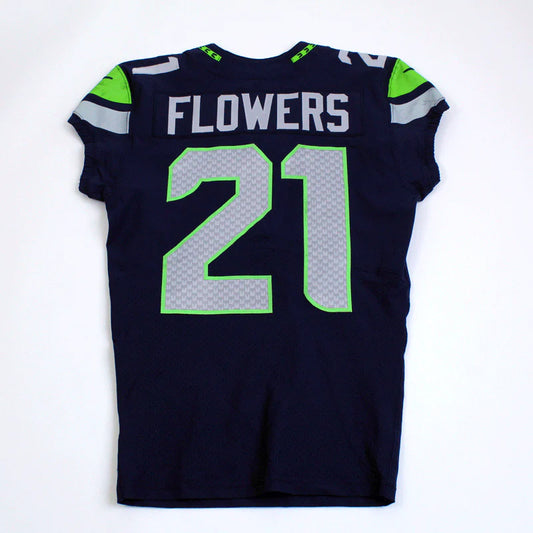 Tre Flowers GAME-WORN💪09/19/2021 Seattle Seahawks NFL Jersey👕vs.Titans | Inc.COA📏