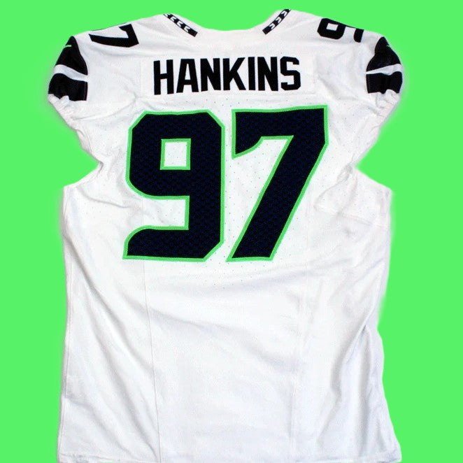 Johnathan Hankins GAME-WORN💪10/20/24 Seattle Seahawks NFL Jersey👕vs. Atlanta Falcons Inc.COA