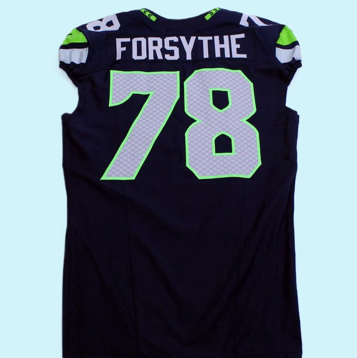 Stone Forsythe GAME WORN 💪 8/10/23 + 8/19/23 Seattle Seahawks Nike NFL Jersey 👕 Includes Certificate of Authenticity