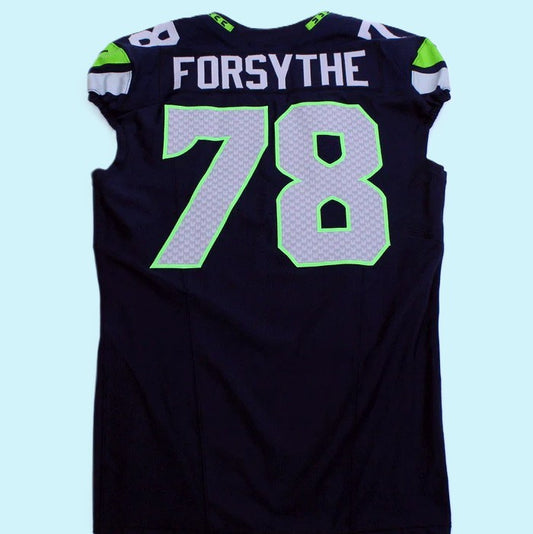 Stone Forsythe GAME WORN 💪 8/10/23 + 8/19/23 Seattle Seahawks Nike NFL Jersey 👕 Includes Certificate of Authenticity