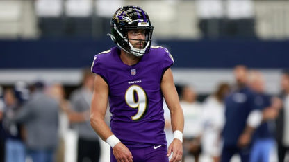 Justin Tucker GAME-WORN💪09/15/24 Baltimore Ravens💜NFL Jersey vs. Las Vegas Raiders +COA