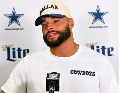 Dak Prescott Signed✍️ Dallas Cowboys Full-Size Authentic On-Field Lunar Eclipse Alternate Speed Helmet (Beckett)