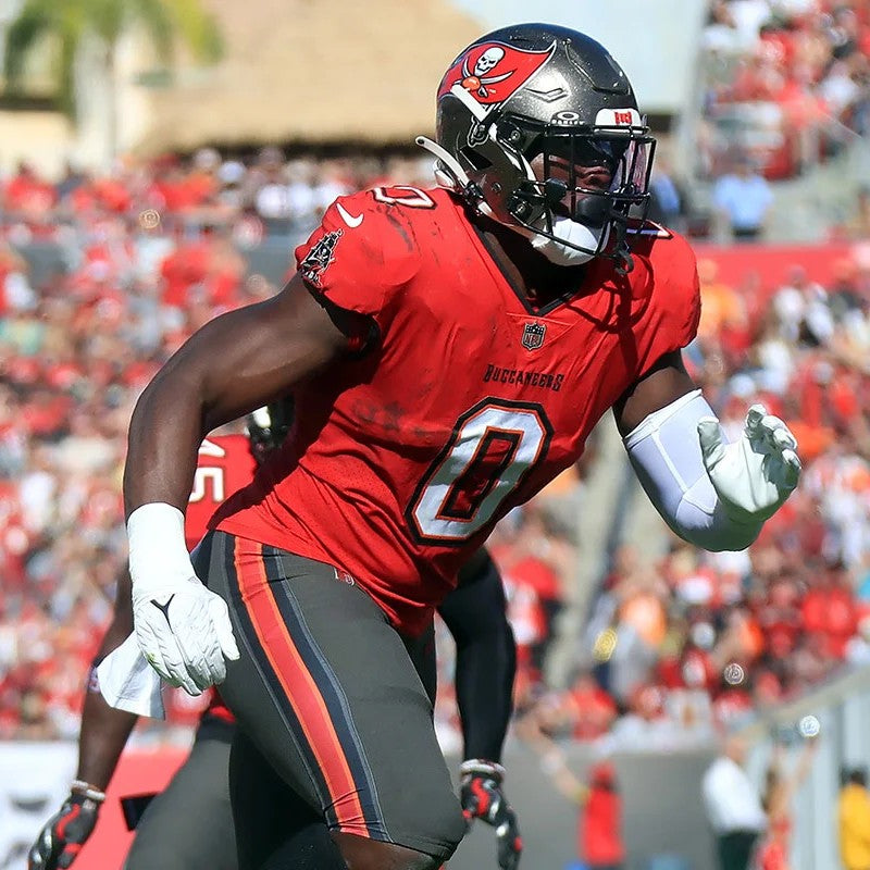 Yaya Diaby💪Hand-Signed Tampa Bay Buccaneers🏴‍☠️ Riddell Mini Helmet Includes COA🏈