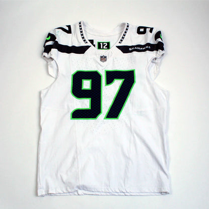 Johnathan Hankins GAME-WORN💪12/01/24 Seattle Seahawks NFL Jersey👕vs. New York Jets inc.COA💥