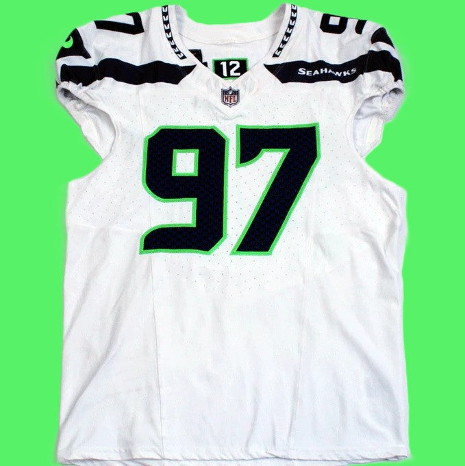 Johnathan Hankins GAME-WORN💪10/20/24 Seattle Seahawks NFL Jersey👕vs. Atlanta Falcons Inc.COA