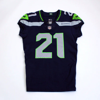 Tre Flowers GAME-WORN💪09/19/2021 Seattle Seahawks NFL Jersey👕vs.Titans | Inc.COA📏