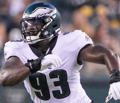 Milton Williams GAME WORN💪09/06/2024 Philadelphia Eagles🦅Nike NFL Jersey👕vs. Green Bay Packers matchup in São Paulo, Brazil