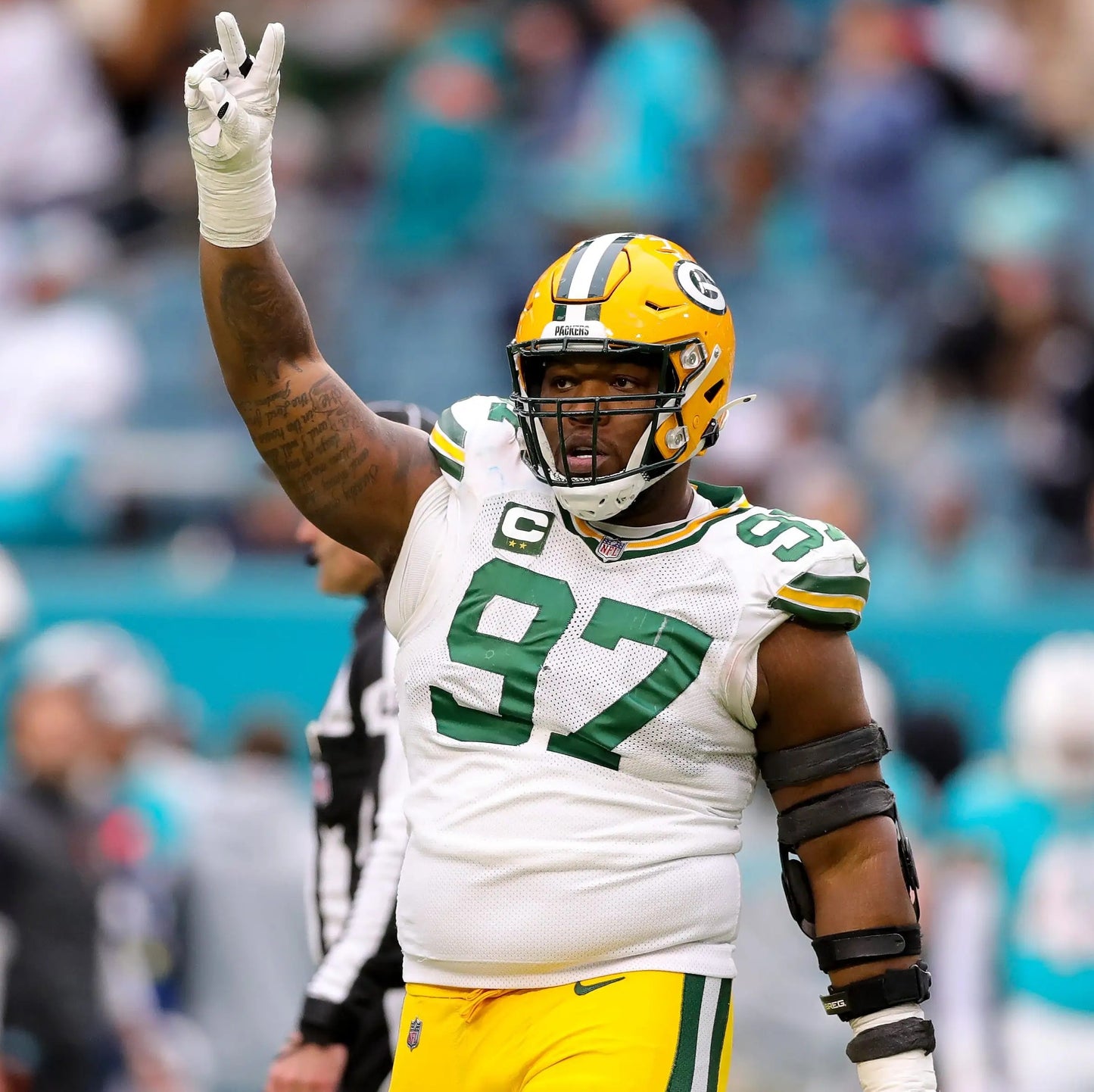 Kenny Clark GAME WORN 💪 and Signed 🖋️ Green Bay Packers⚪🟢 NFL Jersey👕 Also includes Captains Patch and PSA Authenticity 🛡️