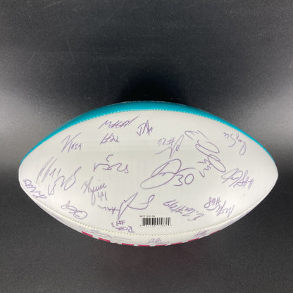 San Francisco 49ers Multi Signed Super Bowl 54 Commemorative Panel Ball Signed By Over 30 Players Inc. George Kittle, Kyle Juszczyk, Kyle Shannahan, DeForest Buckner, Kwon Alexander, Jeff Wilson...