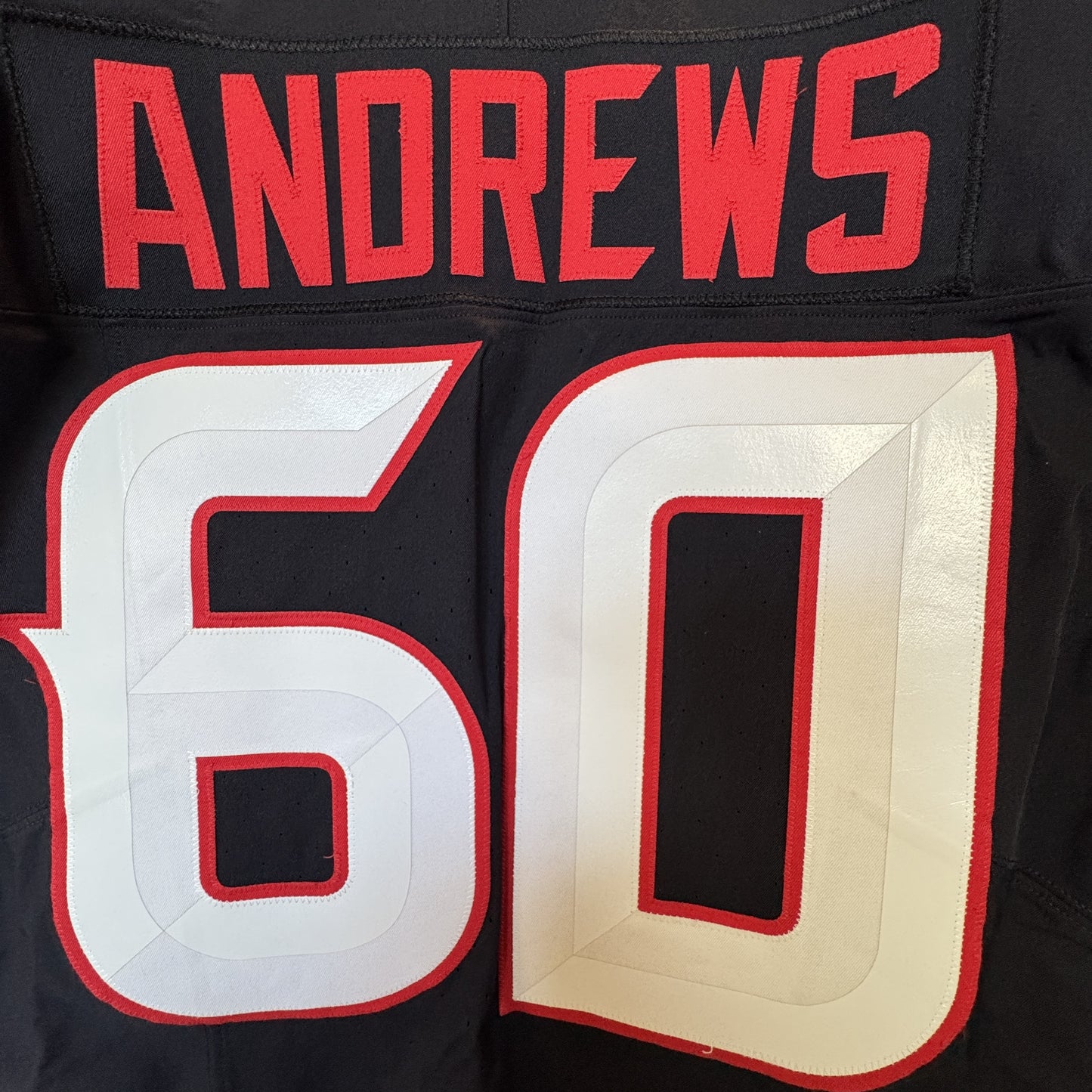Jake Andrews GAME WORN 💪 09/07/2025 Houston Texans Nike NFL Jersey 🎽 vs. Los Angeles Rams🐏Also includes COA 🛡️