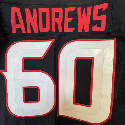 Jake Andrews GAME WORN 💪 09/07/2025 Houston Texans Nike NFL Jersey 🎽 vs. Los Angeles Rams🐏Also includes COA 🛡️
