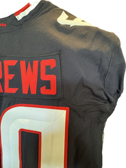 Jake Andrews GAME WORN 💪 09/07/2025 Houston Texans Nike NFL Jersey 🎽 vs. Los Angeles Rams🐏Also includes COA 🛡️