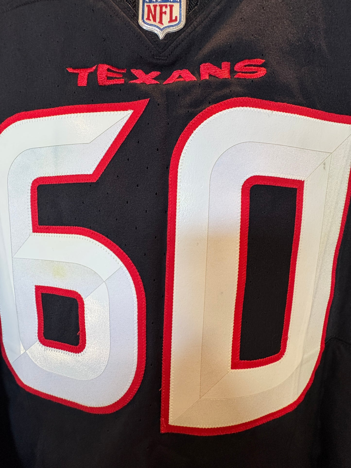 Jake Andrews GAME WORN 💪 09/07/2025 Houston Texans Nike NFL Jersey 🎽 vs. Los Angeles Rams🐏Also includes COA 🛡️