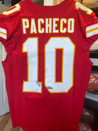 Isiah Pacheco GAME-WORN💪09/14/25 Kansas City Chiefs NFL Jersey🎽vs. Philadelphia Eagles