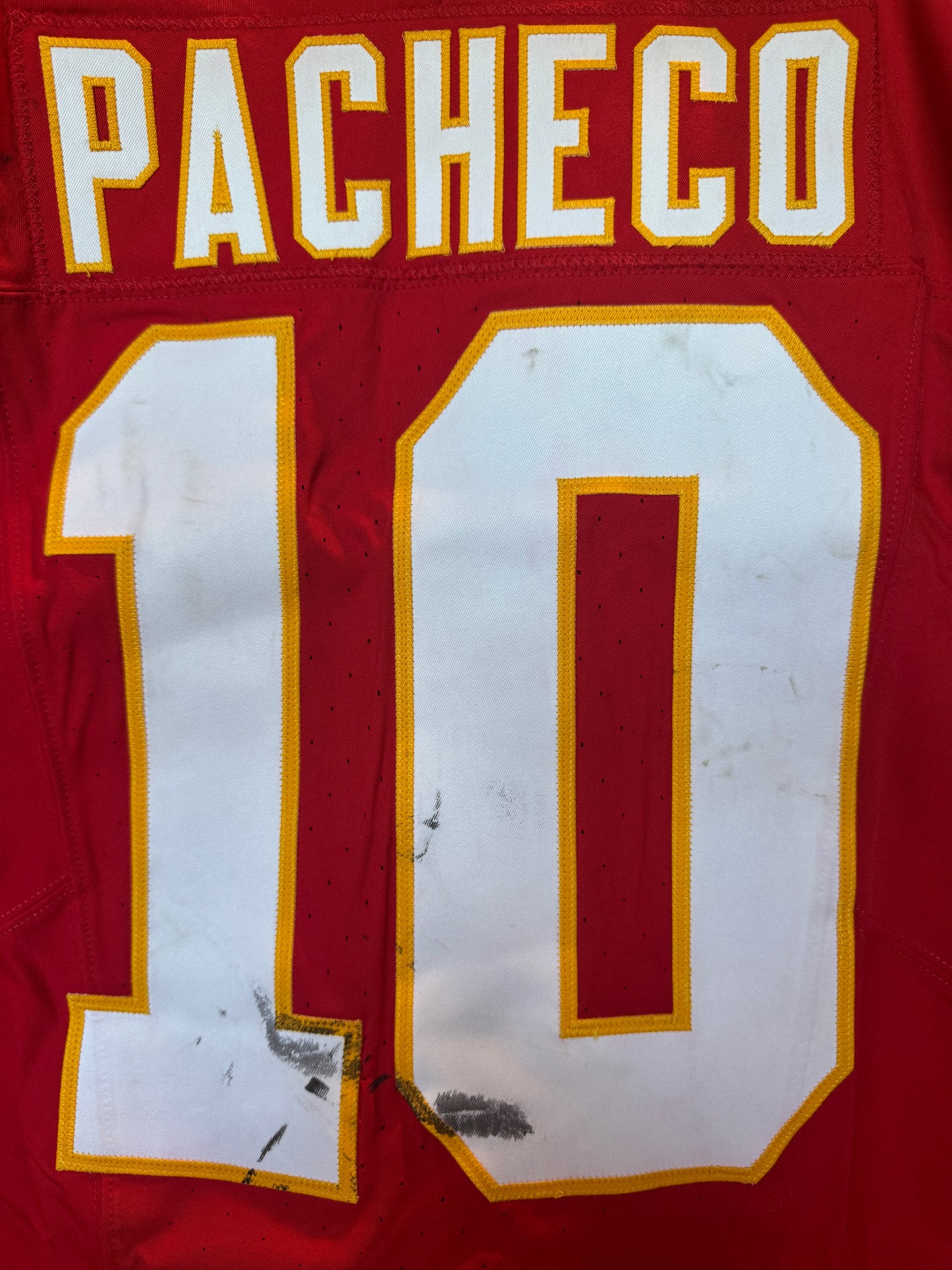 Isiah Pacheco GAME-WORN💪09/14/25 Kansas City Chiefs NFL Jersey🎽vs. Philadelphia Eagles