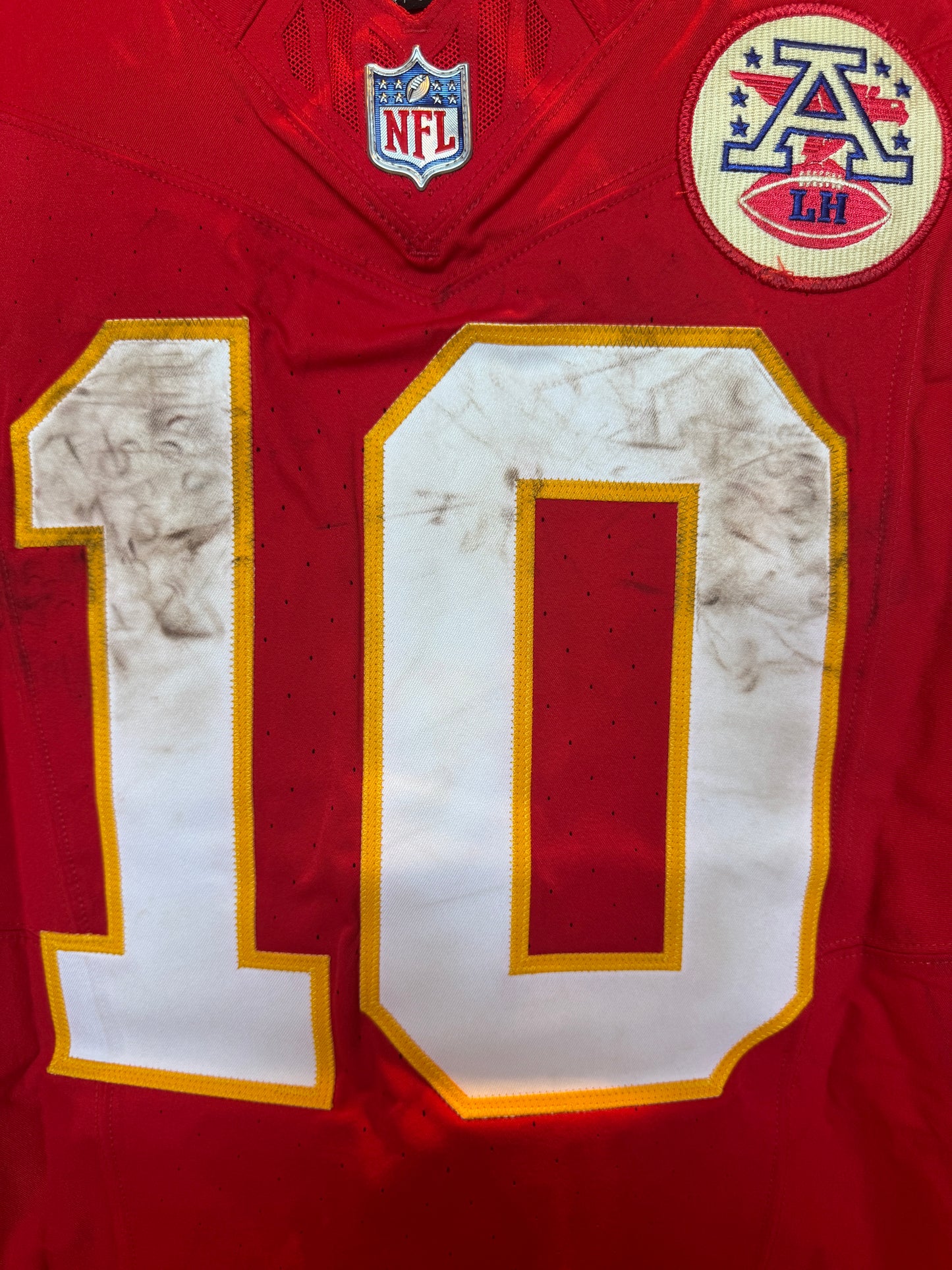 Isiah Pacheco GAME-WORN💪09/14/25 Kansas City Chiefs NFL Jersey🎽vs. Philadelphia Eagles