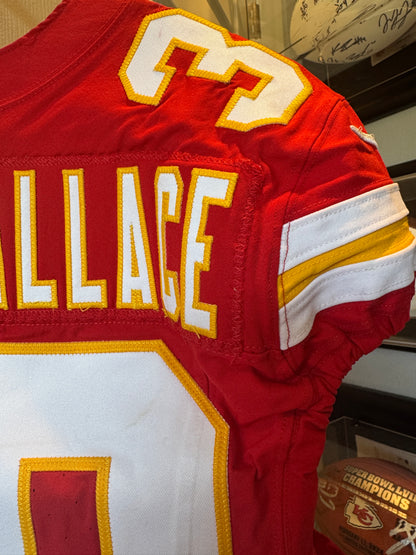 Christian Roland-Wallace GAME-WORN💪09/14/25 Kansas City Chiefs NFL Jersey🎽vs. Philadelphia Eagles🦅