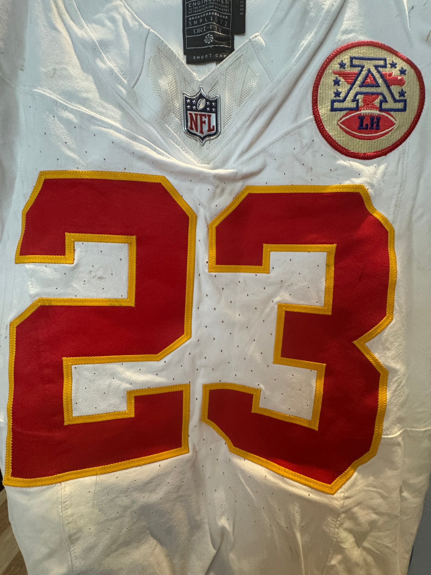 Drue Tranquill GAME-USED💪09/05/25 Kansas City Chiefs NFL Jersey🎽vs. Los Angeles Chargers