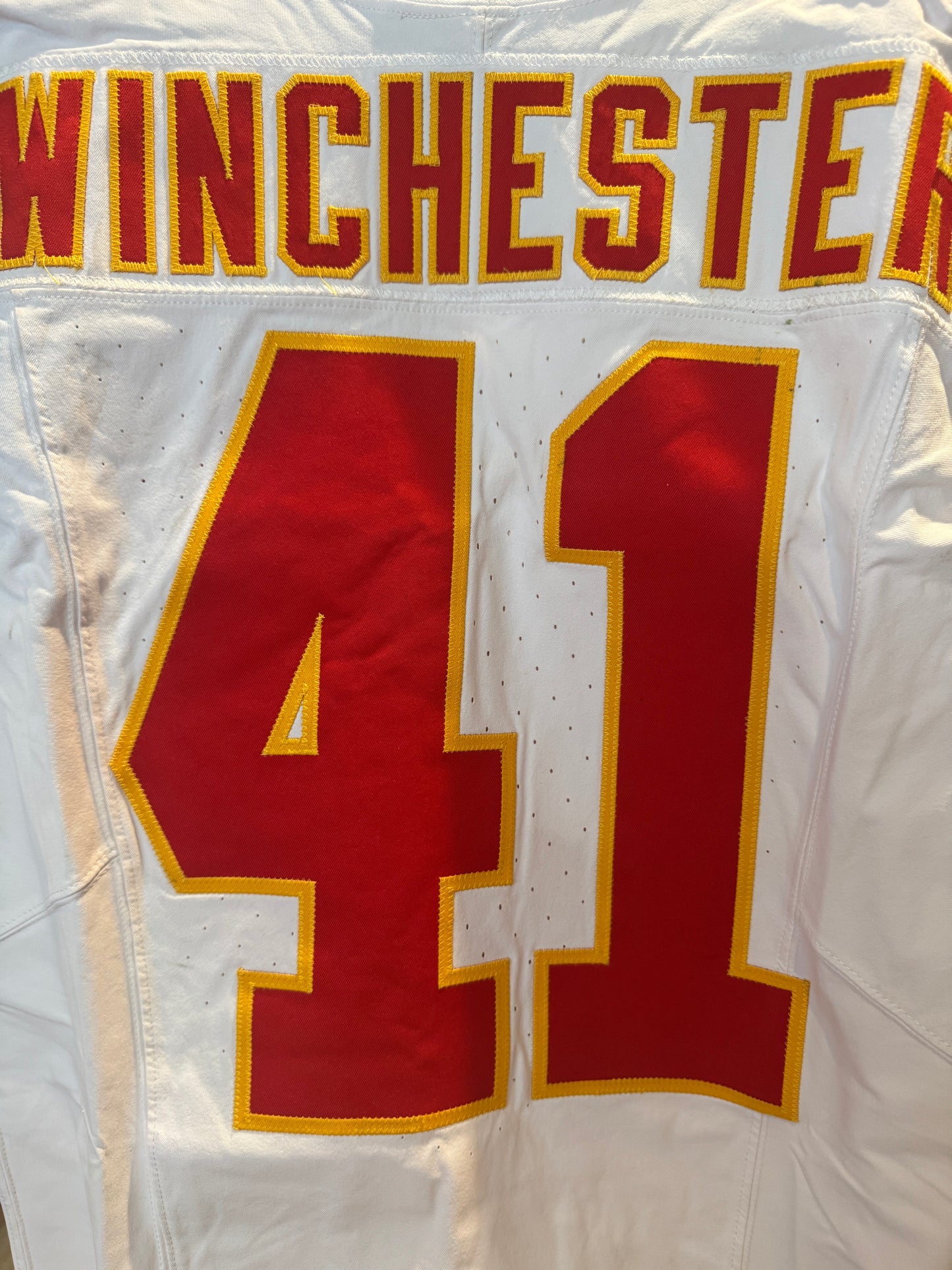 James Winchester GAME-WORN💪09/05/25 Kansas City Chiefs NFL Jersey vs. Los Angeles Chargers