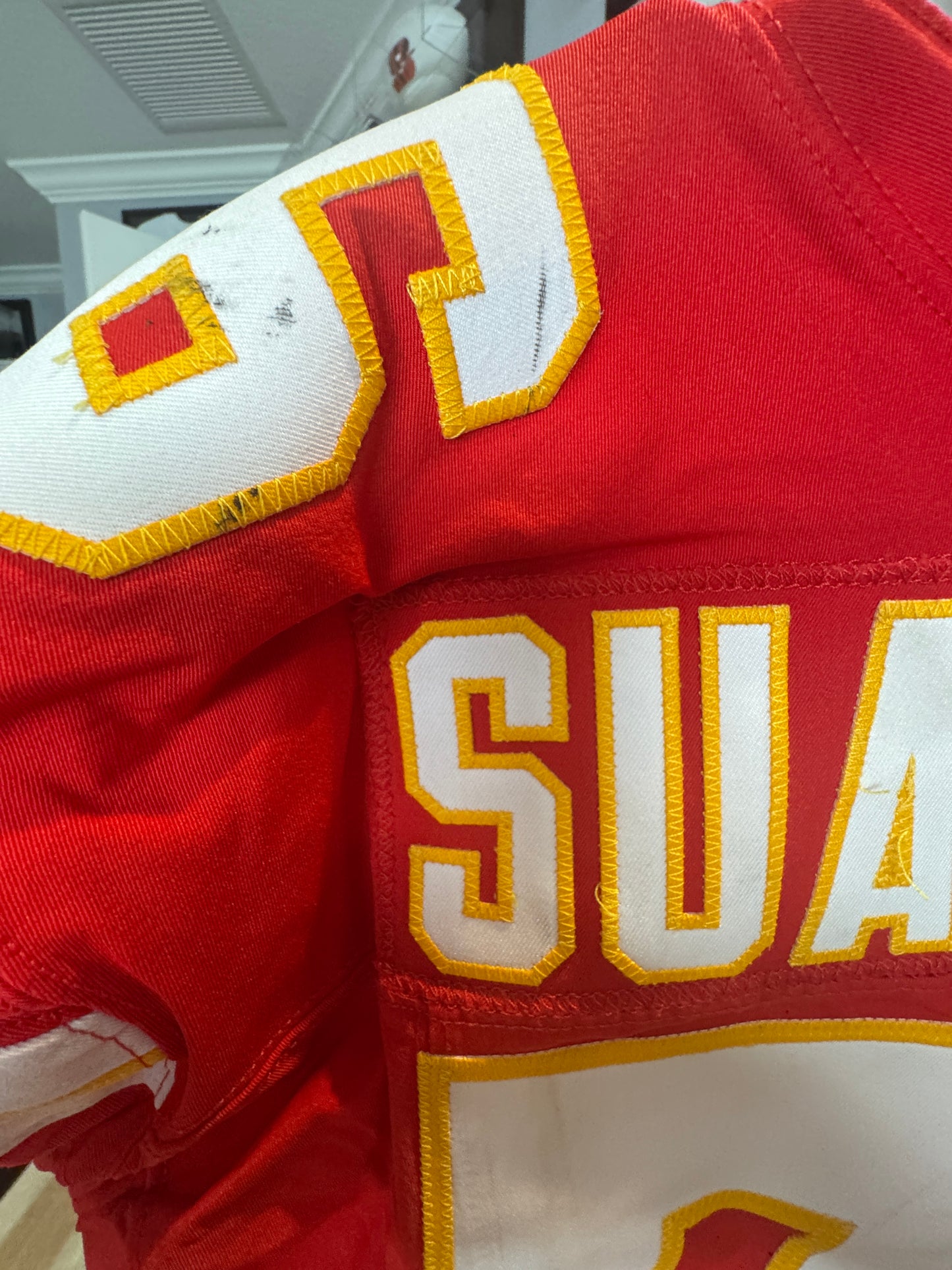 Kingsley Suamataia GAME-USED💪09/14/25 Kansas City Chiefs NFL Jersey🎽vs. Philadelphia Eagles