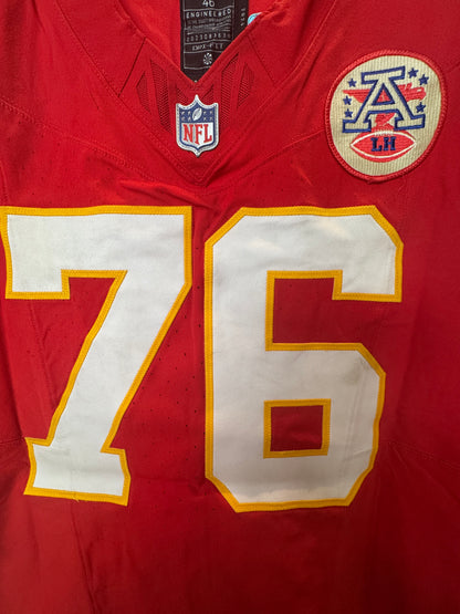 Kingsley Suamataia GAME-USED💪09/14/25 Kansas City Chiefs NFL Jersey🎽vs. Philadelphia Eagles
