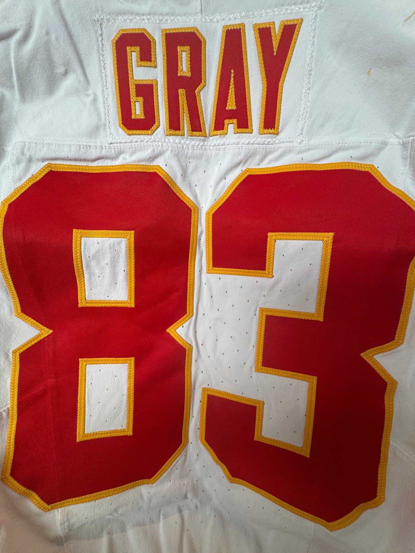 Noah Gray GAME-WORN 09/05/25 Kansas City Chiefs NFL Jersey vs. Los Angeles Chargers inc.COA