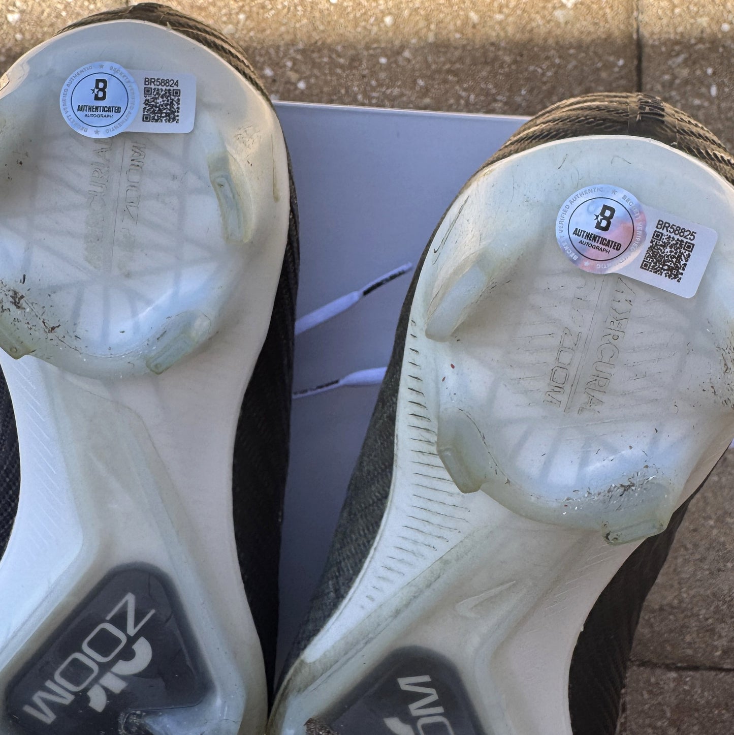 Justin Tucker Signed✍️GAME WORN💪NFL Cleats👟24-25 Season Ravens💜Inscribed🛡️Worn wk 4 Buffalo Bills 09-29-24 & wk 7 Tampa Bay Buccaneers 10-21-24