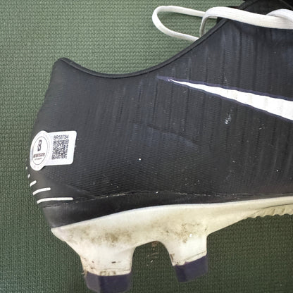 Justin Tucker Signed✍️GAME WORN💪NFL Cleats👟2017-2018 Season Baltimore Ravens💜Inscribed🛡️