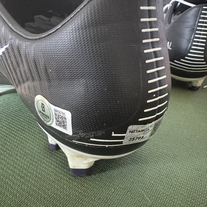 Justin Tucker Signed✍️GAME WORN💪NFL Cleats👟2017-2018 Season Baltimore Ravens💜Inscribed🛡️
